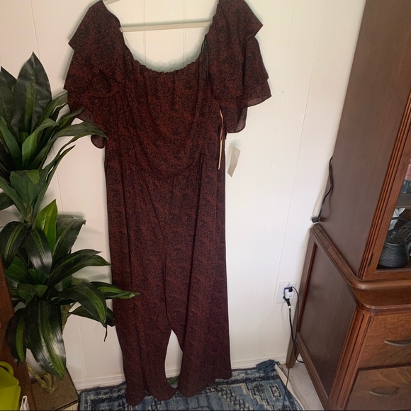 NWT Gibson Latimer Off Shoulder Jumpsuit 3X - Picture 9 of 13